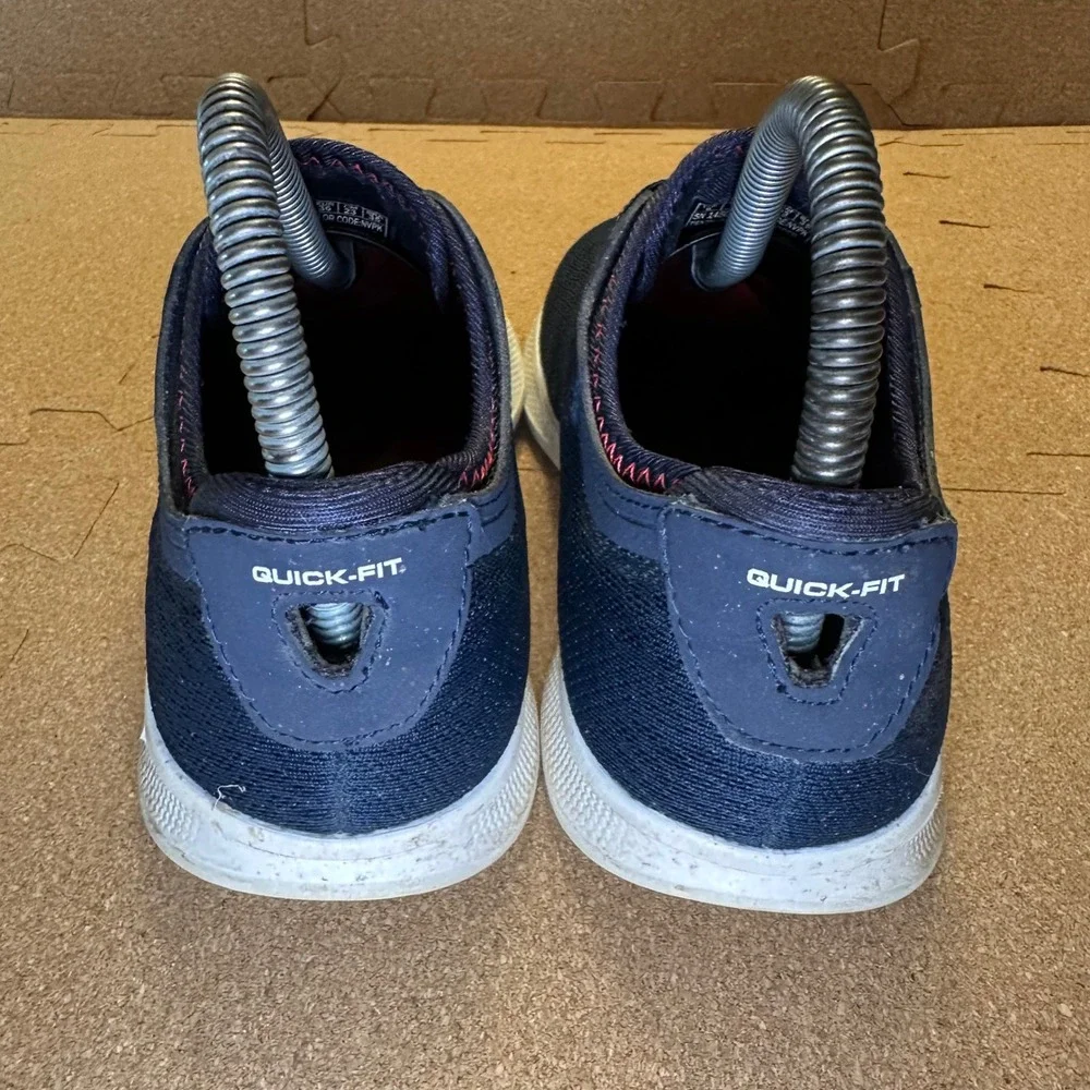 Skechers GOstep Navy Pink Mesh Walking Shoes Sneakers 14500 Womens‎ Size 6 Comfy